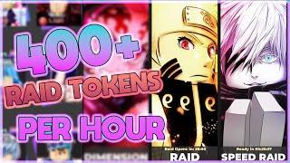 THE BEST RAID TOKEN GRINDING METHOD! (Anime Dimensions)