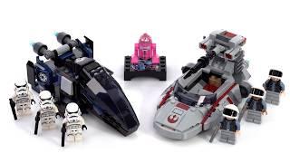 LEGO Star Wars Imperial Dropship vs Rebel Scout Speeder #NotSponsored review! 40755