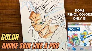 How I Color Skin PERFECTLY Using The Cheapest Pencils in the world !