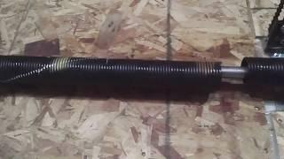 Broken garage door spring temporary repair