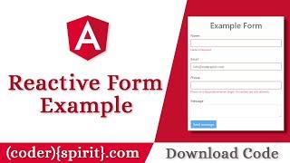 Angular Reactive Forms Validation Example