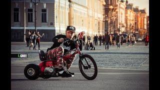 PITBIKE, BMX JUMP over Drift Trike  или Дрифт Трайк, Питбайк Трюки, Беговел стант