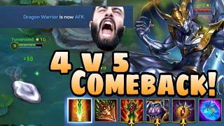 We Staged A Major Comeback From 4v5! // Sprite Auric Heroes Evolved