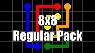 Flow Free Walkthrough - Regular Pack 8x8: Levels 1-30