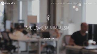 Minimalist WordPress Theme - Clean & Modern Responsive Site Builder