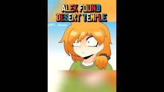 Alex Found Desert Temple Cursed Minecraft Moments ft. Trollface..!  #memes