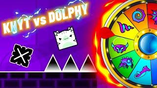 КТО ЛУЧШЕ ПОСТРОИТ УРОВЕНЬ НА СЛУЧАЙНОМ ПЕРСОНАЖЕ, ПОБЕДИТ!!! ► Geometry Dash #108