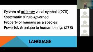 Language: In Introduction to Anthropology 2021