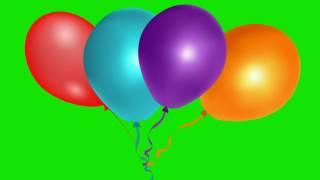 PARTY BALLOONS GREEN SCREEN EFFECT