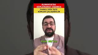 Almanya'da Alan Dışı Farklı İşte Çalışmak Diploma Dışı Çalışmak Kimler Nasıl Çalışabilir #short