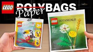 Lego Paperbags are here...are they any good?  Lego Botanical 30701 Review