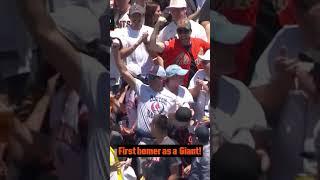 Rafael Devers goes oppo for his first Giants homer!