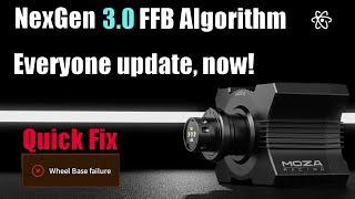 MOZA Firmware Updates | Fixes & NexGen 3.0 FFB Algorithm