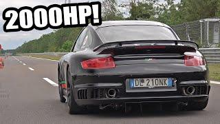 2000HP Porsche 9ff 911 GT2 Turbo Acceleration 0-364 KM/H! 