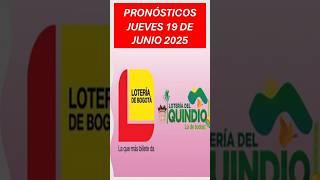 LOTERIA DE BOGOTÁ + QUINDÍO | números recomendados para jugar hoy | Jueves 19 de junio 2025 #shorts