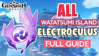 How to: GET ALL ELECTROCULUS COMPLETE GUIDE FULL TUTORIAL | Watatsumi Island | Genshin Impact