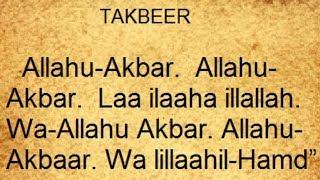 Takbeer For Eid  Allahu Akbar - Non Stop