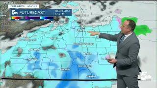 Snowy start to what's expected to be a wintry week of weather for Colorado