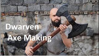 Dwarven Axe Making /Double Bladed Viking Axe