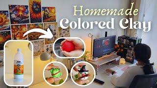 How I Make Colored Airdry Clay for My Small Business  DIY Homemade Clay  Tutorial Tips #clayartist