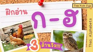 EP1 *ใหม่* ฝึกอ่าน ก เอ๋ย ก ไก่ - ฮ นกฮูก ตาโต 44 พยัญชนะไทย ~ Thai Alphabets ** New Version **