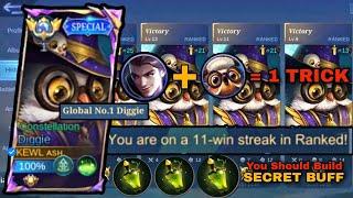 NEW DIGGIE 1 TRICK BUILD!! Auto Winstreak  ( Diggie and Claude 1 Trick Winstreak)