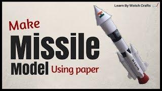 Make Missile Model using paper at your home (DIY) | Learn By Watch Crafts