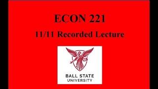 11/11 Recorded Class Lecture
