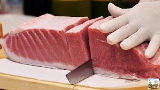 Разделка ГИГАНТСКОГО ТУНЦА Рыба Весом 200кг / Cutting GIANT TUNA Weighing 200kg | КОРЕЯ Морепродукты