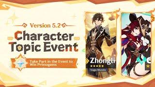 NEW UPDATE!! Zhongli Rerun in 5.2 & Major Changes In Durin and Wanderer Story - Genshin Impact