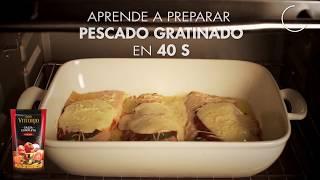 Pescado Gratinado con Salsa Roja Don Vittorio