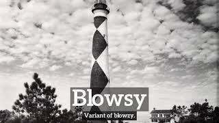 How Does Blowsy Look? | How to Say Blowsy in English? | What is Blowsy?