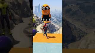 GTA V Spider man Epic Ragdoll funniest moment Ep 14 #gta #spiderman #shortsvideo #shorts #gameplay