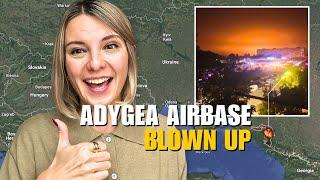 HUGE NIGHT ATTACK ON RUSSIA: ADYGEA AIRBASE BLOWN UP Vlog 830: War in Ukraine