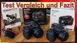 Panasonic Lumix DMC FZ300 - Panasonic Lumix DC FZ82 - Rode Video Micro [ Test & Vergleich & Fazit ]