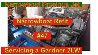 Narrowboat Refit #47 Servicing a Gardner 2LW