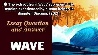 Wave by Sonali Deraniyagala | 2021 Past Paper Essay Question & Answer | O/L Eng. Literature