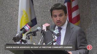 Akron Mayor Shammas Mailk addresses police incident at Firestone Community Learning Center