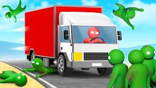 TRUCK vs 100 Zombies in Gang Beasts