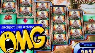 BIGGEST JACKPOT ON YOUTUBE!  SUPER JUNGLE WILD  MASSIVE BONUS WINS!  HIGH LIMIT HANDPAY