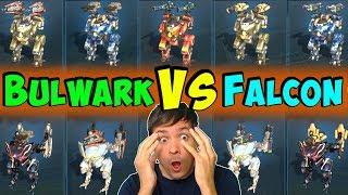 BULWARK Vs FALCON Hangar Deathmatch - War Robots Skirmish Gameplay WR