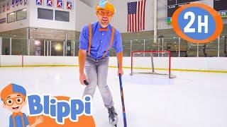 Blippi Visits an Ice Rink | Blippi | Kids Songs | Moonbug Kids