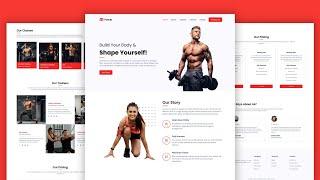 Create A Responsive Gym Website Using HTML CSS And JavaScript