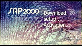 Updated 2019 CSI SAP2000 V20free download + crack | تنصيب ساب 2000 النسخة 20 مع روابط التحميل