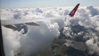 Turkish Airlines Boeing 737-800 Cloud Surfing on Polish-Lithuanian Border towards Vilnius, Lithuania