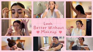 How to look better without makeup ! Tips for School, College & Office Girlies #glowup #skincare