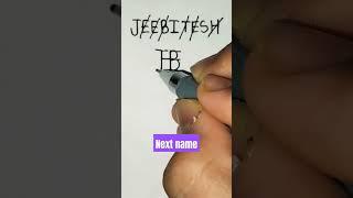 # JEEBITESH name logo # Design # Next name #shorts # By Rajbir