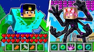 Minecraft lekin  JONZODLAR va SUPER BOSSLARGA aylnib Qanday o'ynash kerak Minecraftda Trolling Tuzoq