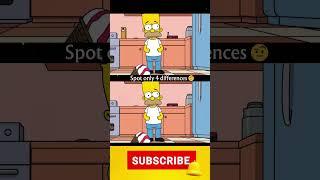 Spot only 4 differences #simpsons