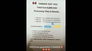 Canada Tourist Visa Guarantee Hurry Up || 06 months Process #canadavisa #canadavisaupdates